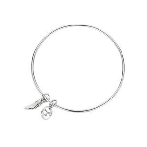 NWT Sterling Silver, Emerald & Quartz Bangle